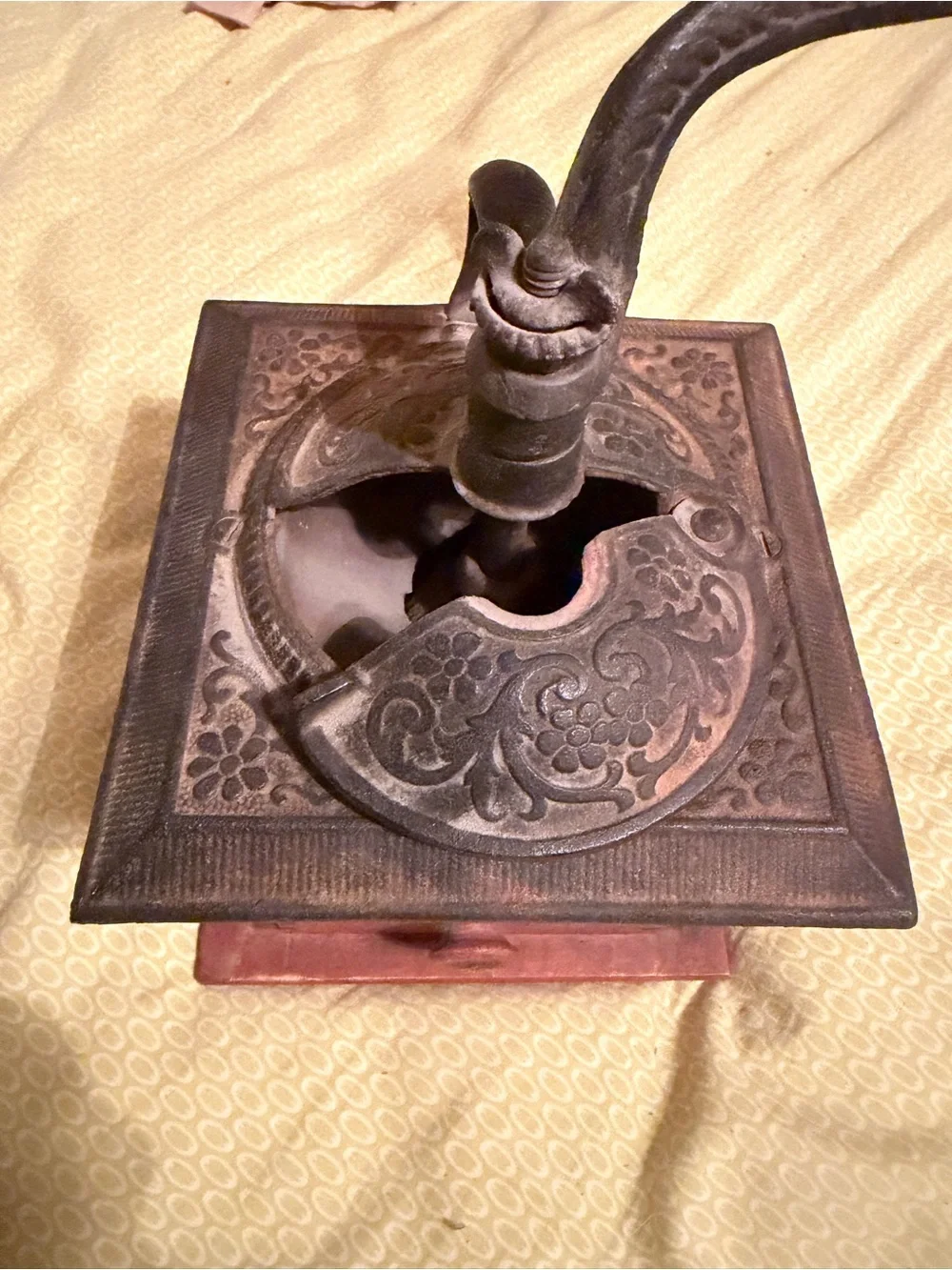 Colonial Coffee Mill Wooden Grinder - Red